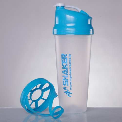 7位：My Shaker Bottle マイシェーカーボトル 22oz 600ml・プロテインシェイカー・ドリンクボトル・水筒 (クリアー/ブルー)