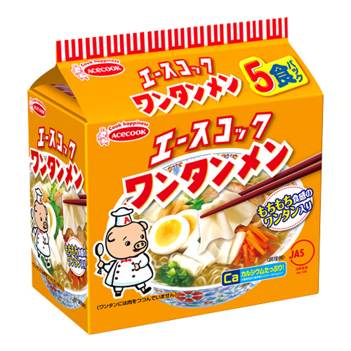 30位　エースコック ワンタン麺 5食 