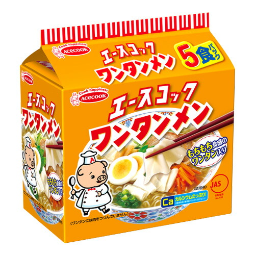 30位　エースコック ワンタン麺 5食 