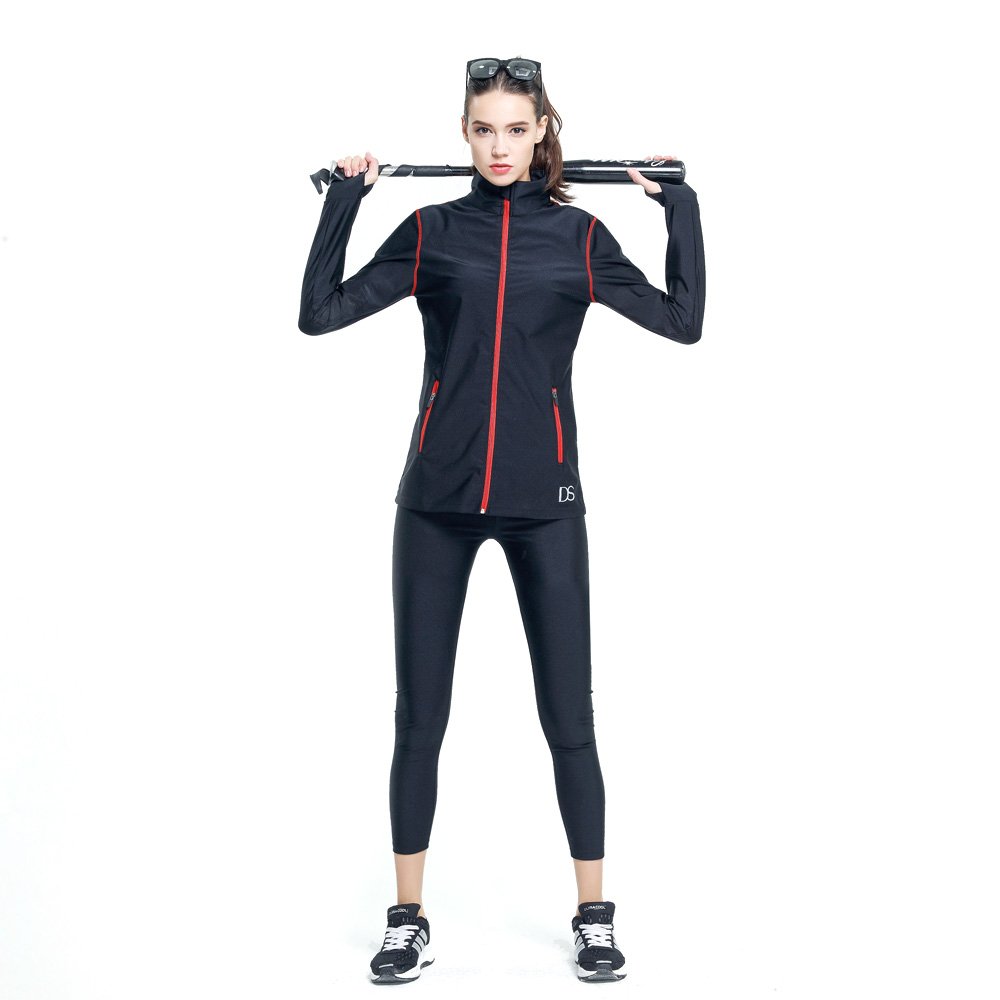 DREAM SLIM ストレッチ素材 上下セット トレーニングウェア サウナスーツ レディース Y269