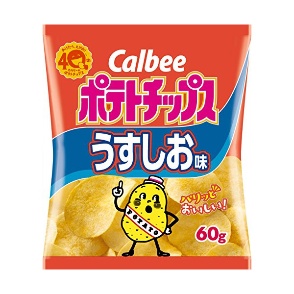 1位　カルビー６０ｇポテトチップスうすしお味１２入