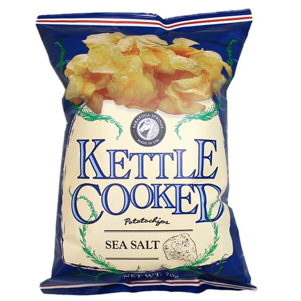 28位　サラトガスプリング　ケトルクックチップス　シーソルト　70g