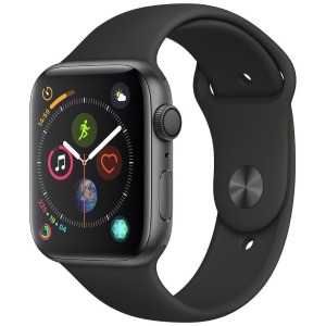 1位：Apple Watch Series 4(GPSモデル) MU6D2JA 44mmスペースグレイアルミニウムケースとブラックスポーツバンド