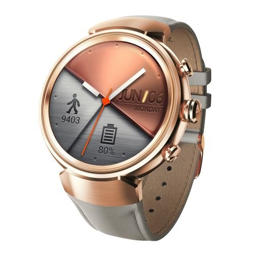 14位：ASUS ZenWatch 3 ローズゴールド/グレーベージュ WI503Q-LRG04