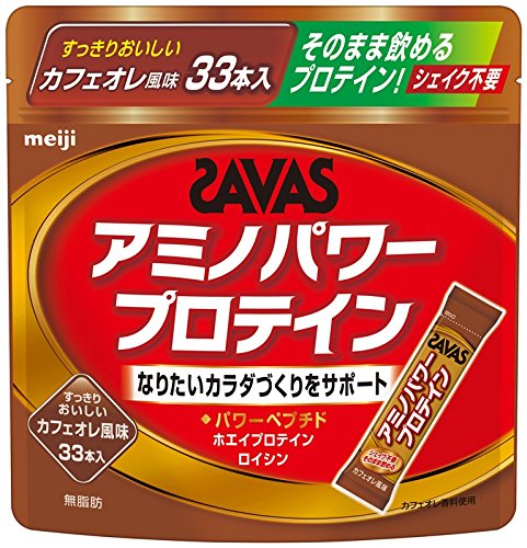 26位：ザバス アミノパワープロテイン カフェオレ風味 4.2g×33本