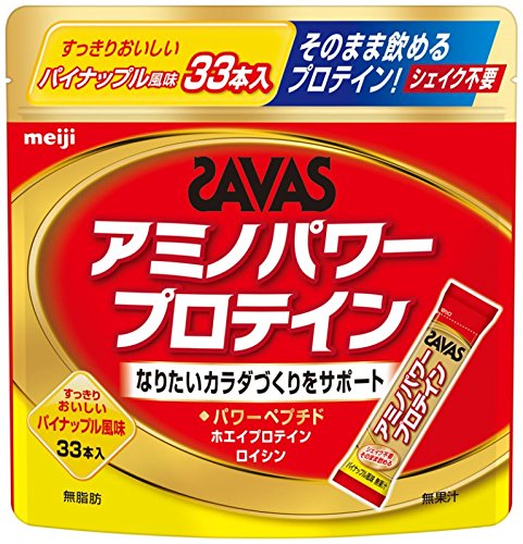 24位：ザバス アミノパワープロテイン パイナップル風味 4.2gX33本