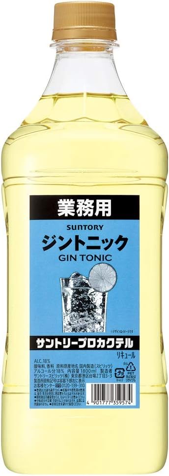 20位　サントリー プロカクテル ジントニック コンク [ リキュール 1800ml ]