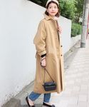 5位　IENA LA BOUCLE C/Wギャバ ステンカラーコート◆