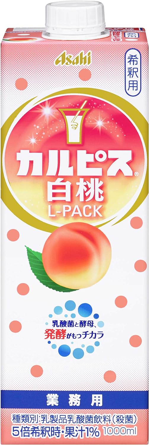 17位　アサヒ飲料 ｢カルピス｣ 白桃Lパック 紙容器 1000ml ×6本