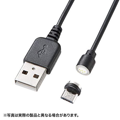 11位：サンワサプライ Magnet脱着式microUSBケーブル(データ＆充電)1m KU-MGD1