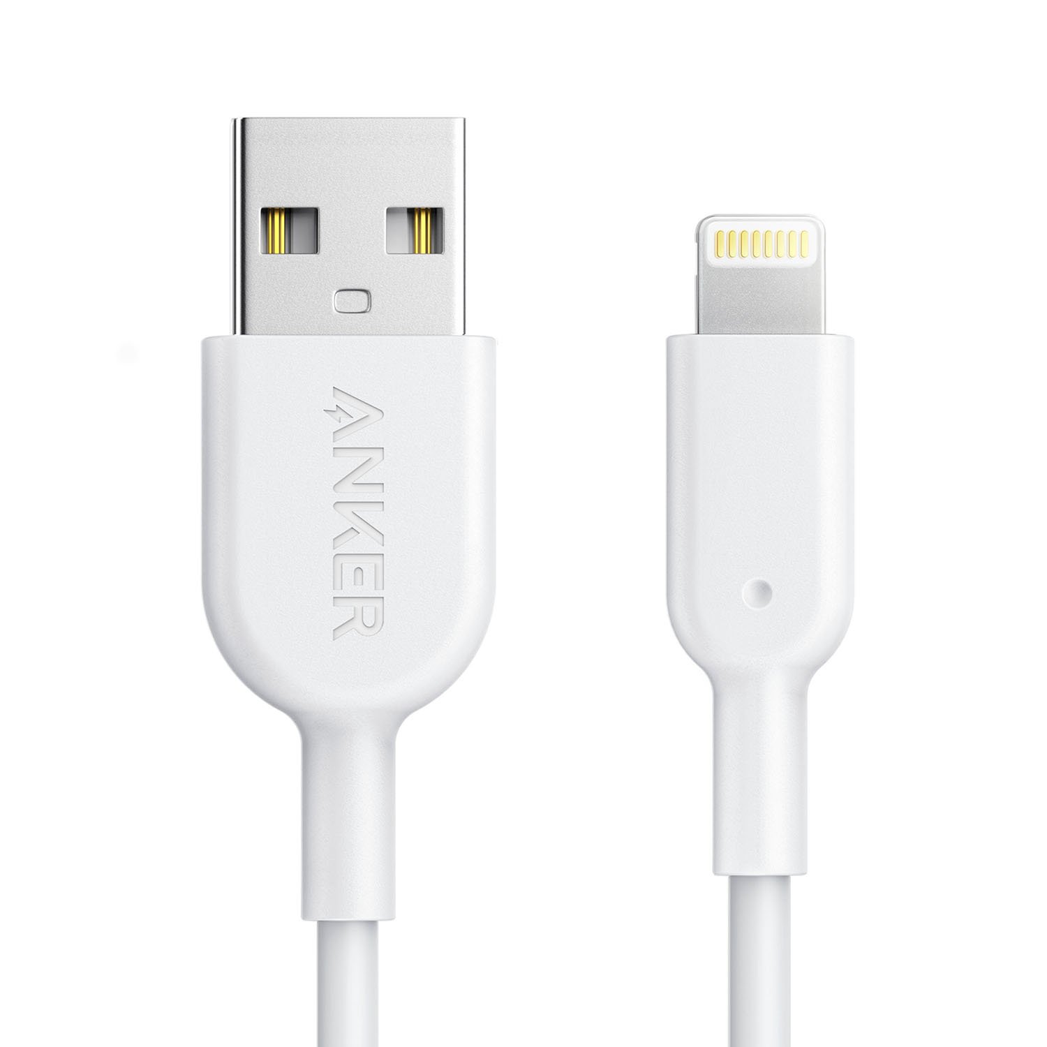 1位：Anker PowerLine II ライトニングUSBケーブル【Apple MFi認証取得 / 超高耐久】iPhone / iPad / iPod各種対応 (0.9m ホワイト)