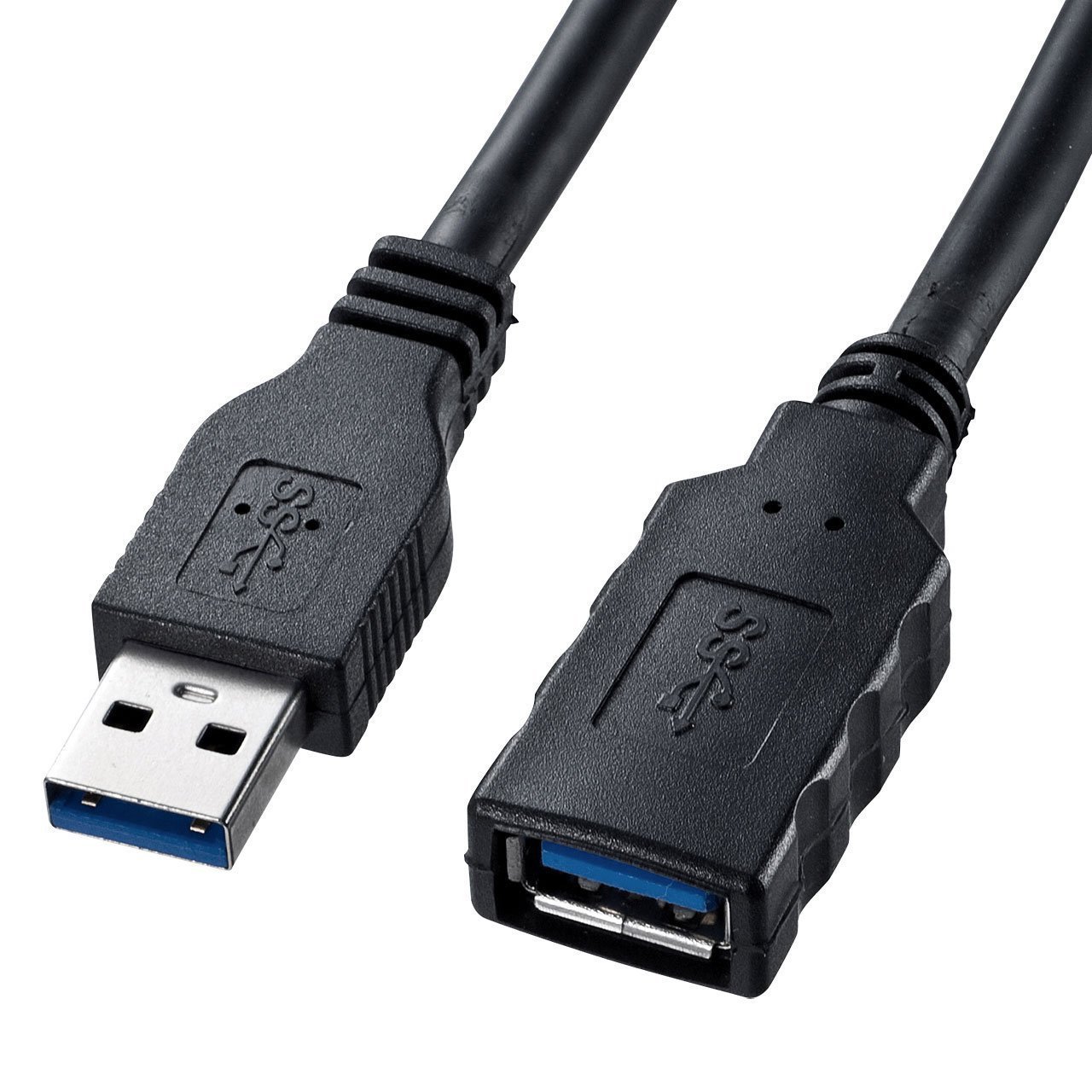 3位：サンワサプライ USB3.0延長ケーブル ブラック 1m KU30-EN10