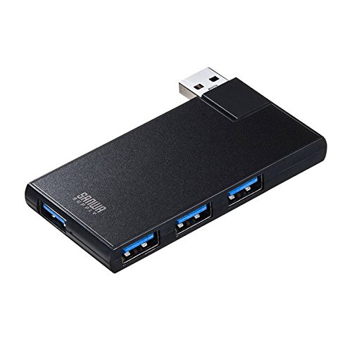 28位：サンワサプライ USB3.0 4ポートハブ USB-3HSC1BK