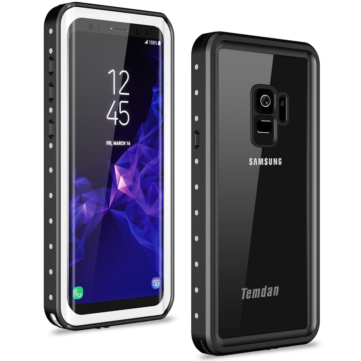 12位：Temdan　Samsung Galaxy S9 防水ケース