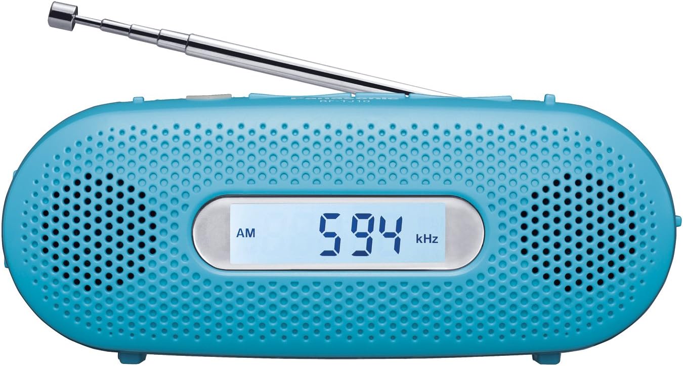 7位：パナソニック FM/AM 2バンドレシーバー 手回し充電ラジオ ブルー RF-TJ10