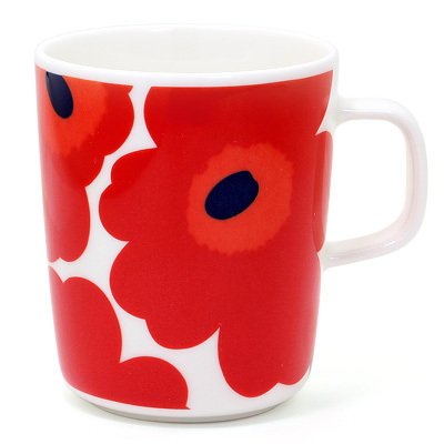 3位：マリメッコ【marimekko】花柄 マグカップ ウニッコ コップ 北欧 デザイン雑貨 陶器 ブランド UNIKKO MUG CUP 63431/250ml