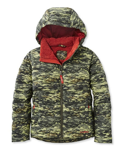 9位：Boys’ Bean’s Fleece-Lined Down Jacket, Print