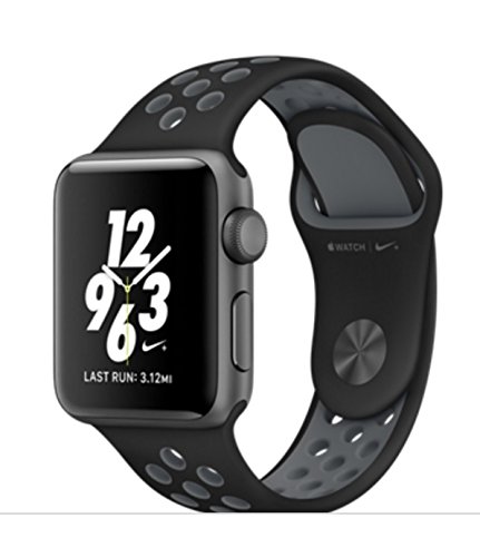 4位：Apple Watch Nike+ 38mm case アップルウォッチナイキ+スペースグレーアルミケースブラック/クールグレーナイキスポーツバンド