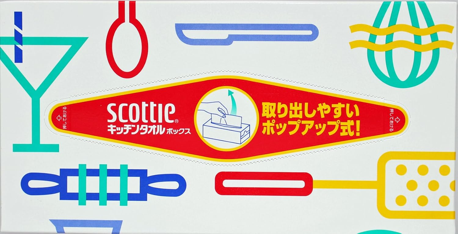 4位　スコッティ　キッチンタオル　ボックス　150枚（75組）