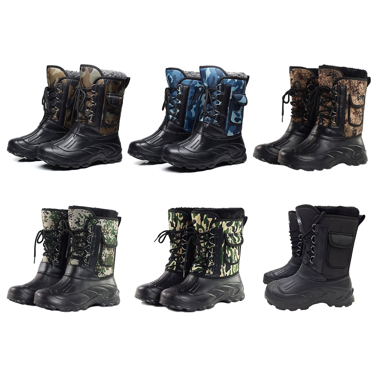 Men’s Military Camouflage Tactical Snow Boots