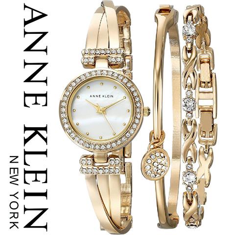 3位：アンクライン 時計 アンクライン 腕時計 レディース Anne Klein 1868GBST インポート ブレスレットセット 