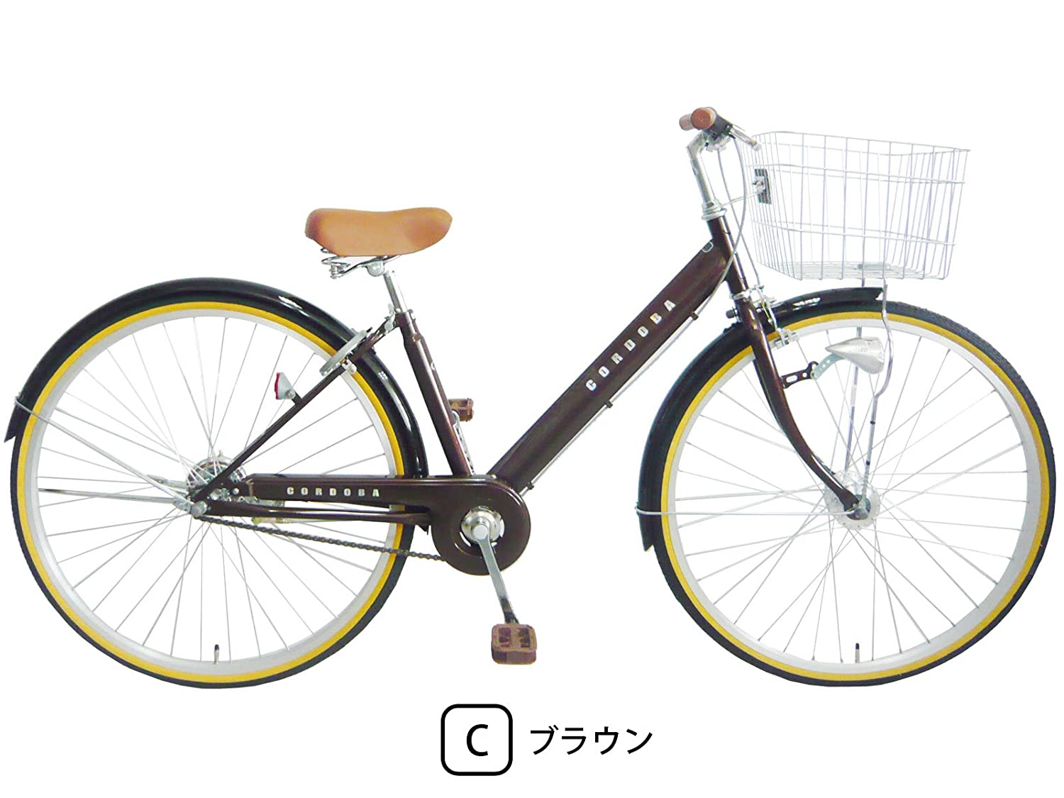 3位：コルドバ 27インチ シングルギア LEDオートライト シティサイクル