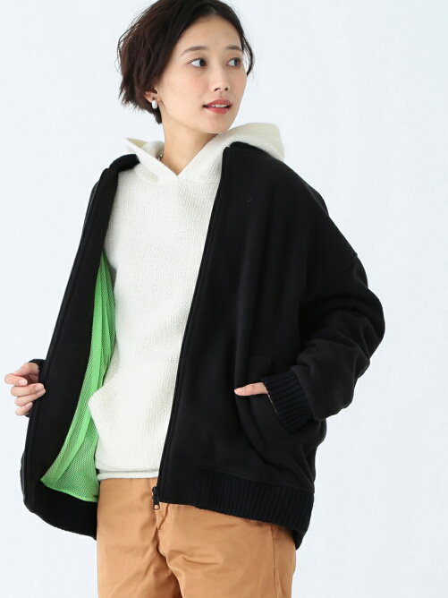 9位　Healthknit × BEAMS BOY / フリース スタジャン ヘルスニット ビームス ボーイ レディース アウター ビッグシルエット