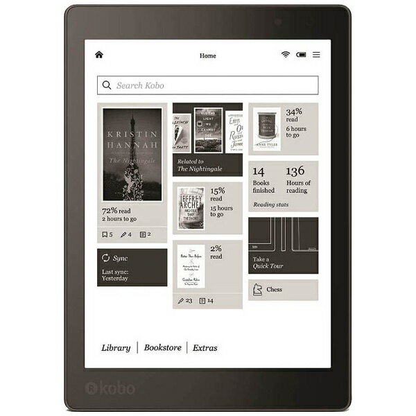 4位：ＫＯＢＯ N709-KJ-BK-S-EP 電子書籍リーダー kobo aura ONE[N709KJBKSEP] 