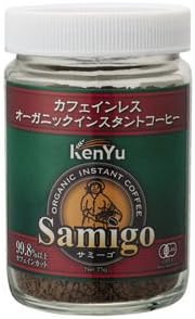 3位　サミーゴ　カフェインレスオーガニックインスタントコーヒー（75g）