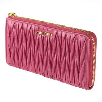 6位　ミュウミュウ 長財布 MIU MIU 5ML183 2E2W ピンク 