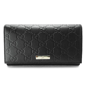 4位　グッチ 長財布 GUCCI メンズ 財布 二つ折り ブラック 黒 METAL BAR 244946 A0V1G 1000 