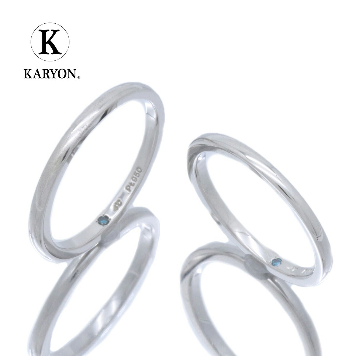 5位　【新古品】ヨンドシー/４℃ レディース メンズ ジュエリー ペアリング/指輪 ウェディング 結婚指輪 マリッジリング Pt950 