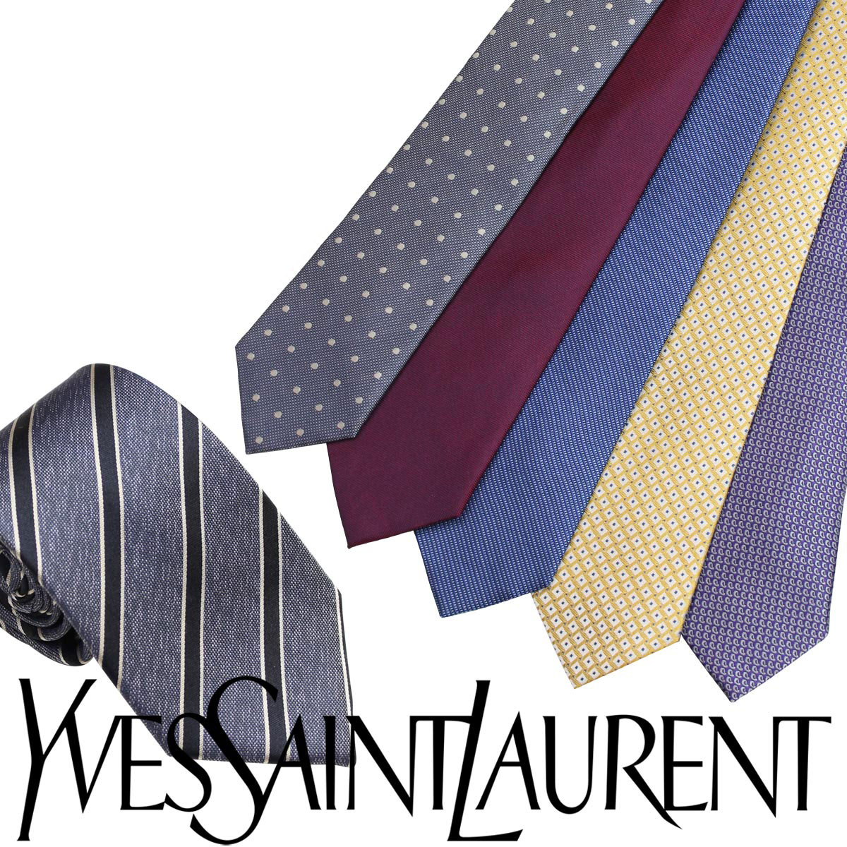 5位：イブサンローラン Yves Saint Laurent ネクタイ