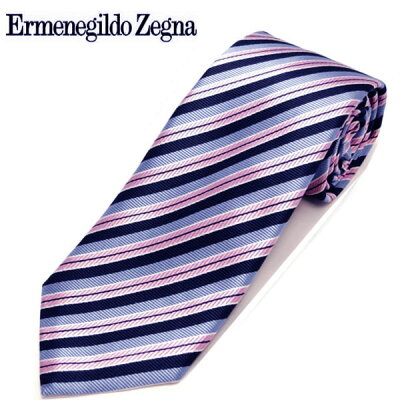 2位：エルメネジルド　ゼニア　ネクタイ(8cm幅)　 【Ermenegildo Zegna・ゼニアネクタイ・ネクタイ ブランド】　 エルメネジルドゼニア　ネクタイ　ライトブルー/ピンク　EZA24