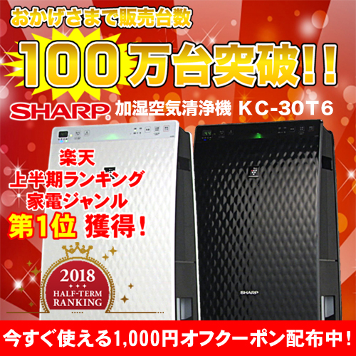 9位　シャープ加湿空気清浄機