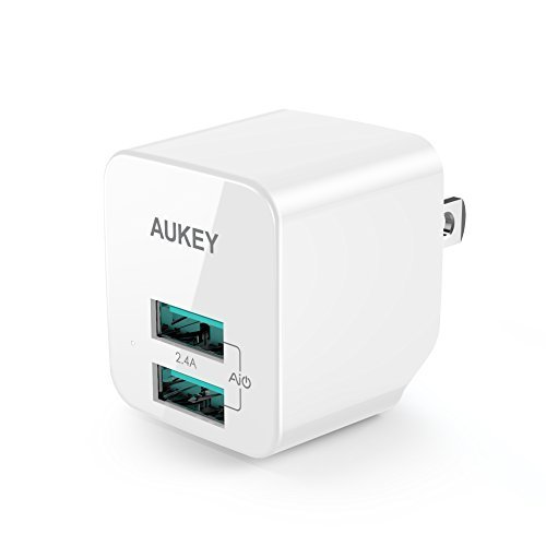 4位：AUKEY USB充電器 ACアダプター 2ポート 超小型 折りたたみ式 PA-U32