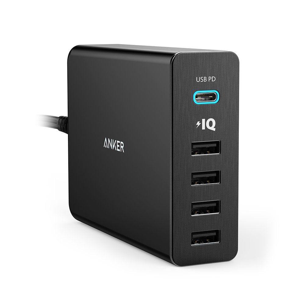 11位：Anker PowerPort+ 5 USB-C Power Delivery (60W 5ポート Power Delivery搭載 USB＆USB-C 急速充電器) 