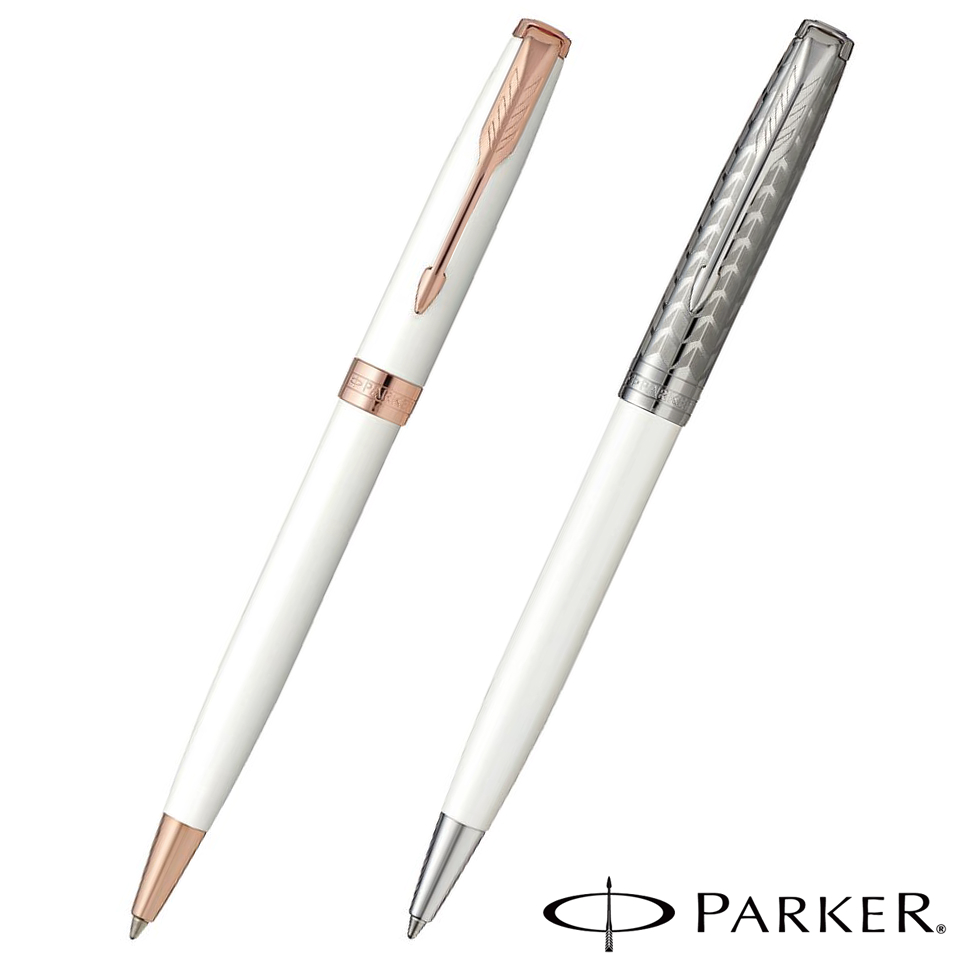 3位：パーカー Parker ソネット プレミアム ボールペン パールPGT/メタル＆パールCT 