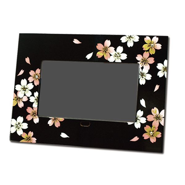 14位　贈る漆器のデジタルフォトフレーム スワロフスキー