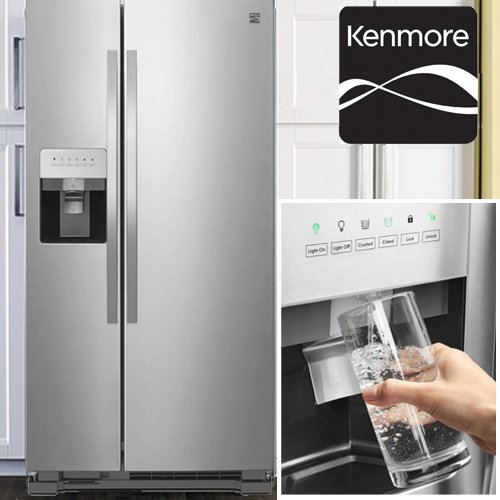 19位：ケンモア kenmore アメリカ大型冷蔵庫（冷凍冷蔵庫）2ドア冷蔵庫 KRS5175S ステンレス