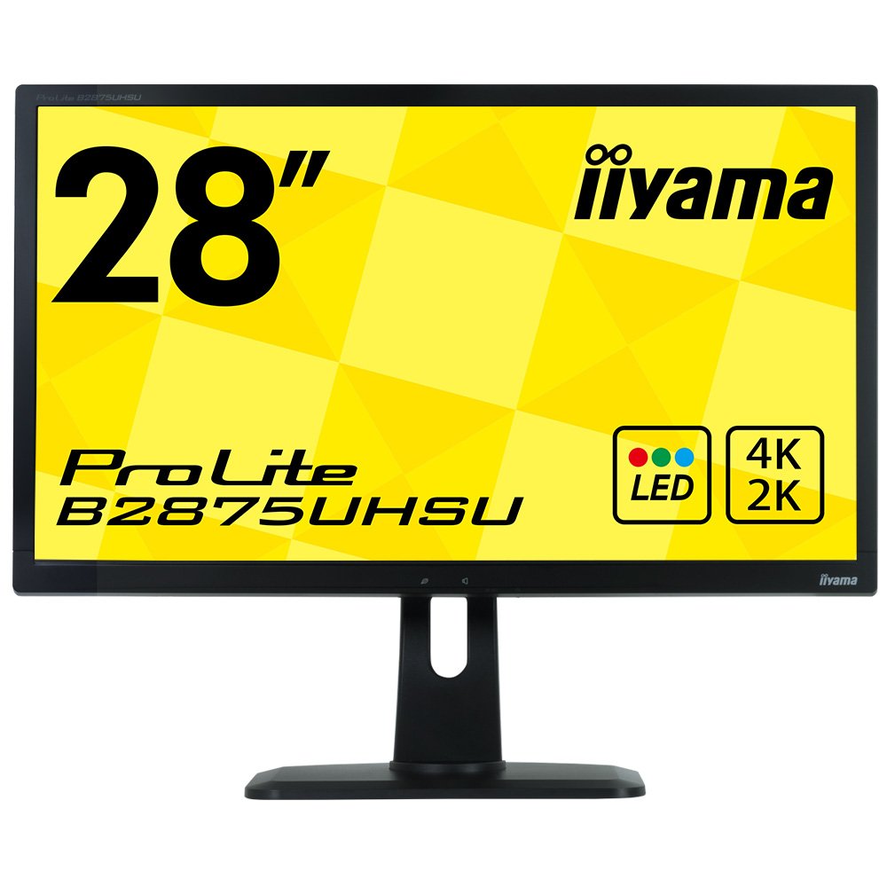 8位：マウスコンピューター iiyama 4K モニター ディスプレイ B2875UHSU-B1 (28インチ/1ms/TN非光沢/DisplayPort,HDMI,D-sub,DVI-D/昇降/3年保証)