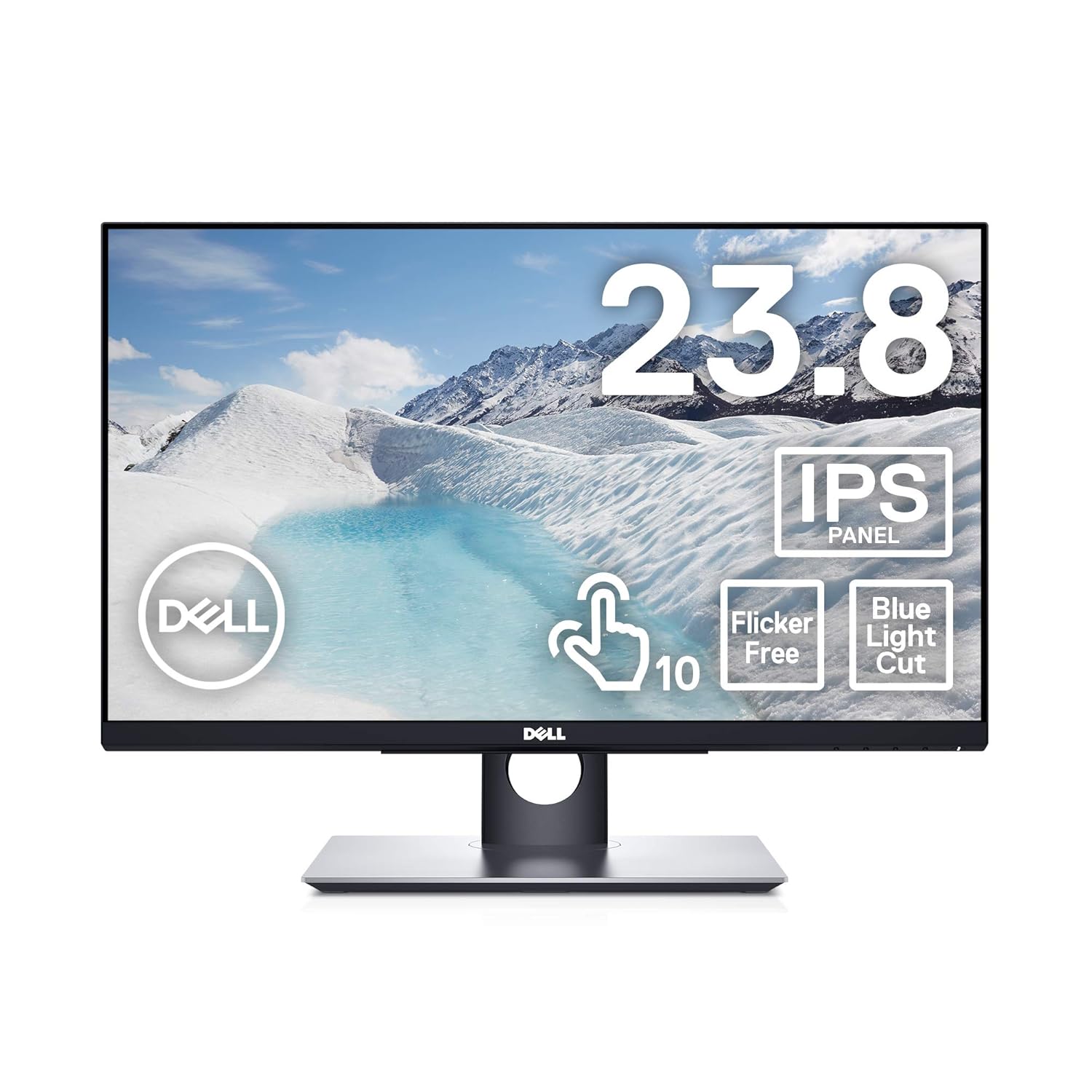 9位：Dell モニター 23.8インチ タッチパネル/超広視野角＆スリムベゼル/フルHD/フリッカーフリー/ブルーライト軽減/DP,HDMI,D-Sub/高さ調整/プレミアムパネル3年保証 P2418HT