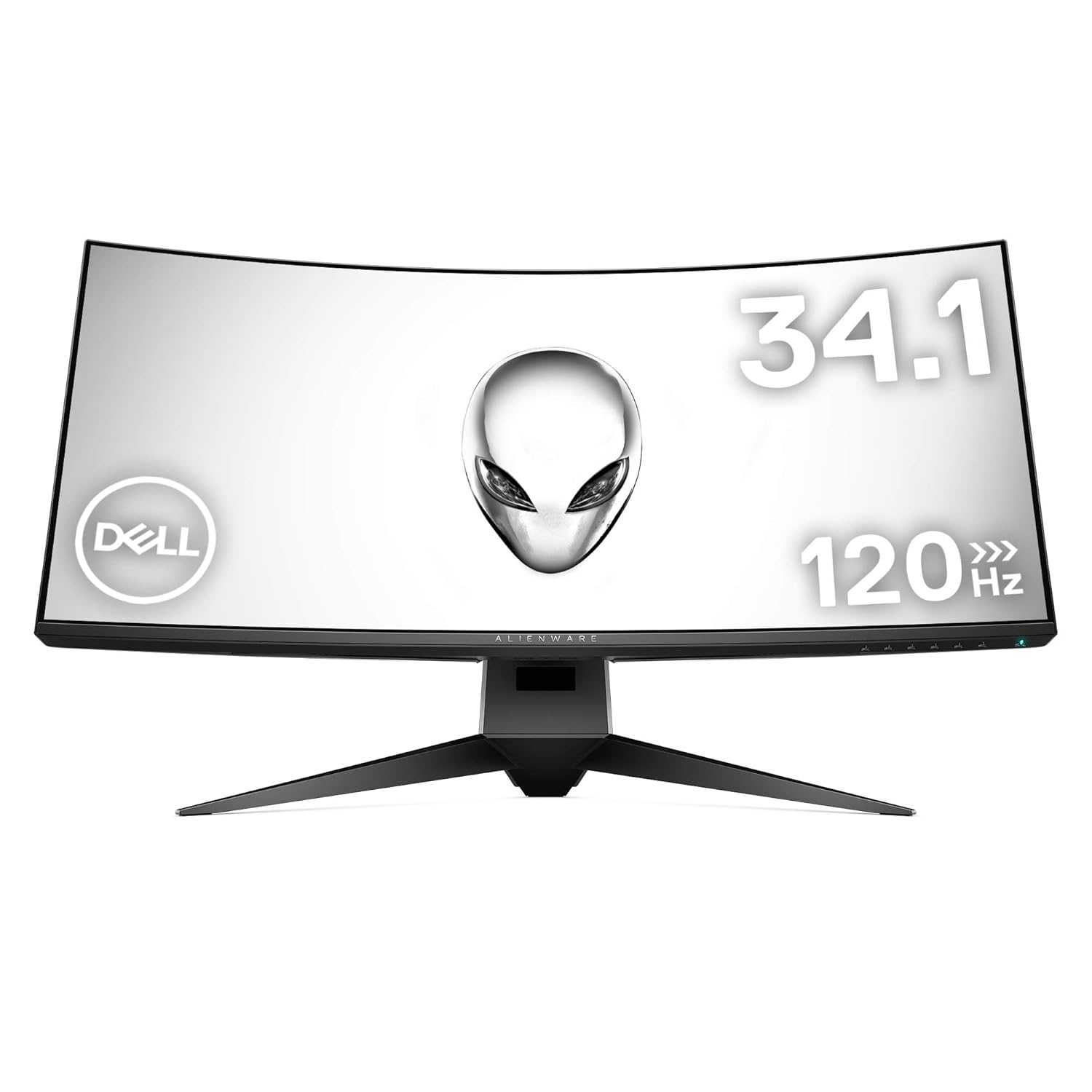 22位：Dell ゲーミングモニター 34.1インチ ALIENWARE FPS向き/曲面/120Hz/UWQHD/IPS 非光沢/G-SYNC/DP,HDMI/高さ調整/3年保証 AW3418DW