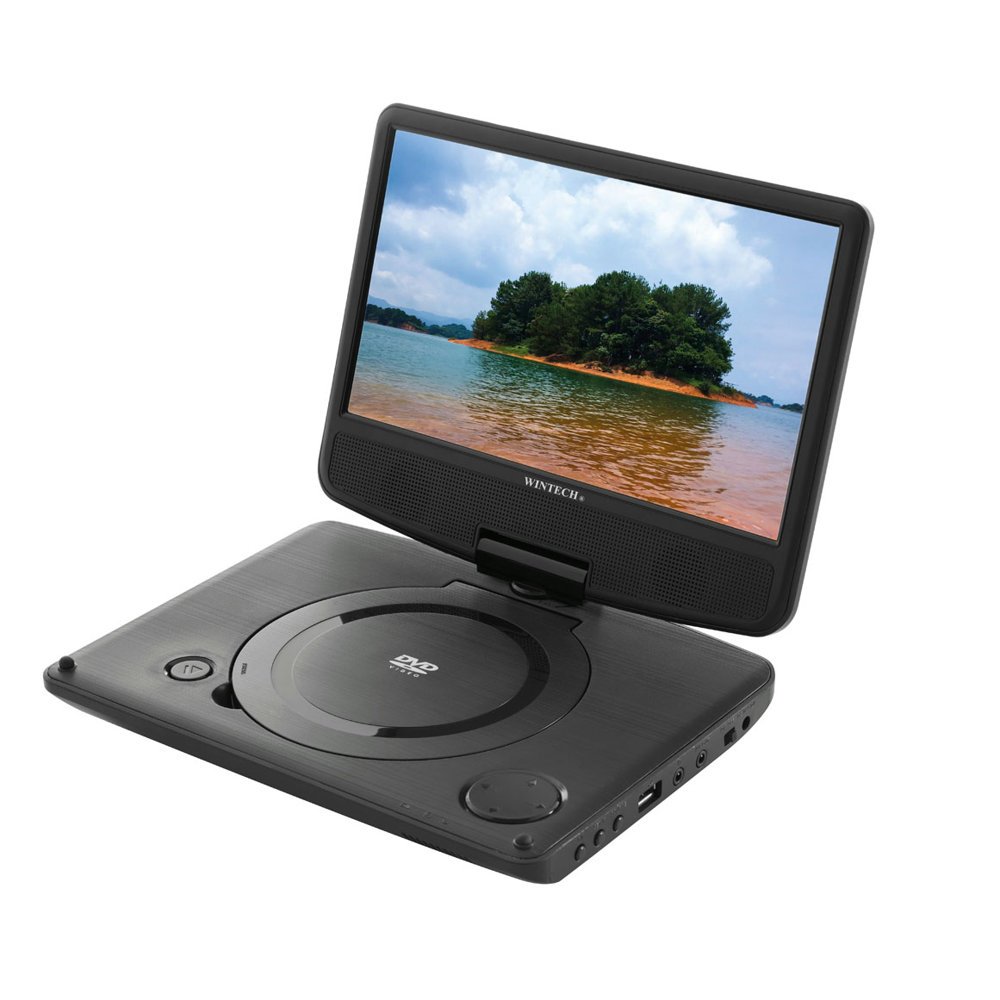 7位：WINTECH 9インチポータブルDVDプレーヤー ブラック DVD-930F