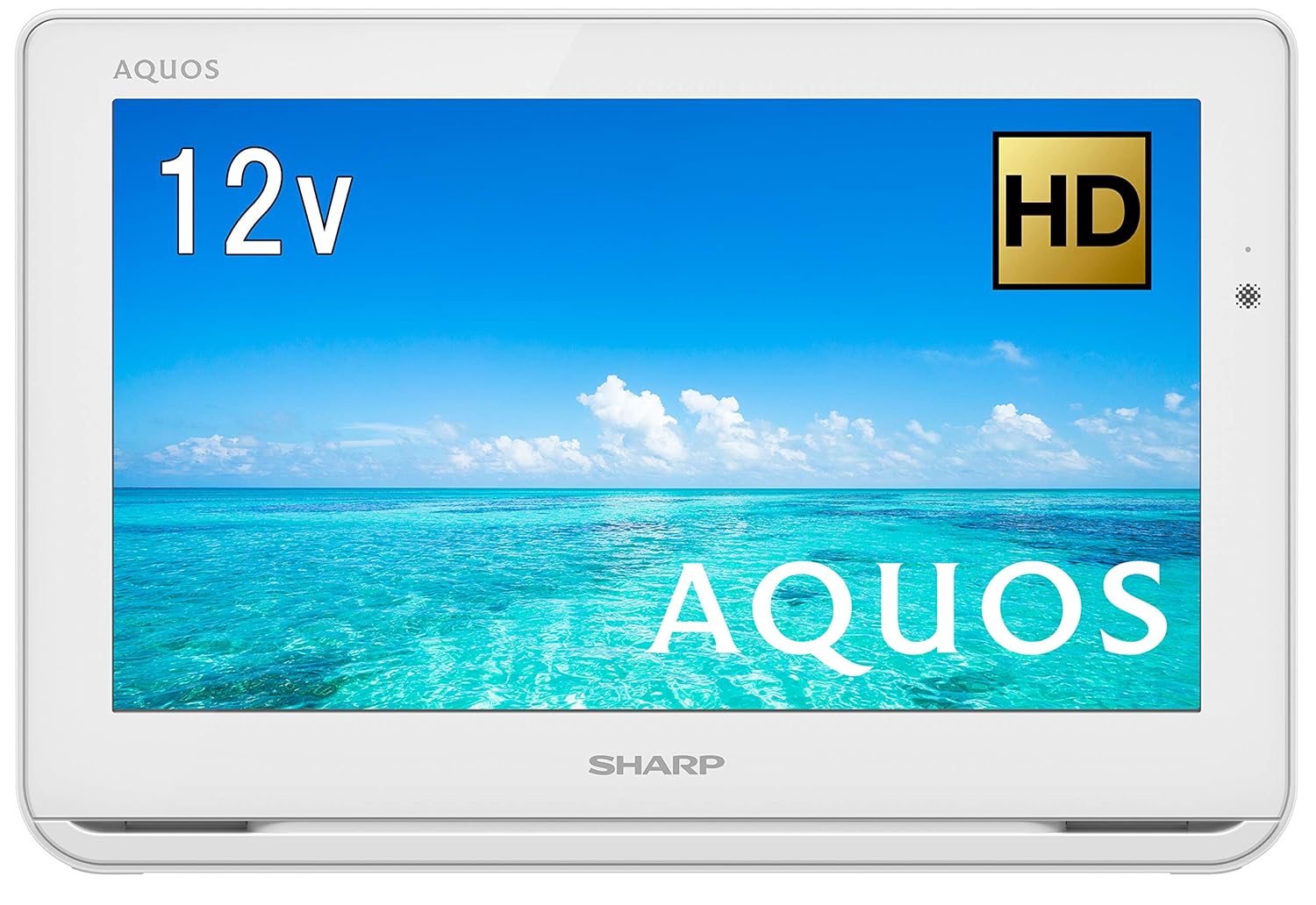 10位：シャープ 12V型 液晶 テレビ AQUOS 2T-C12AF-W ハイビジョン 防水＆ワイヤレス設計 ホワイト 2018年モデル