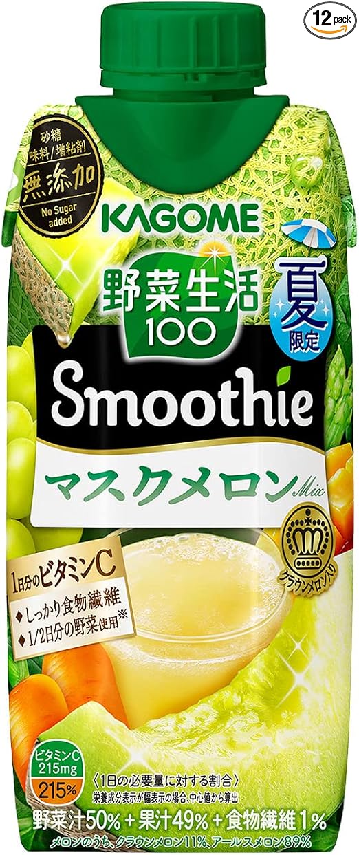 5位　カゴメ 野菜生活１００ Smoothie （スムージー）マスクメロンＭｉｘ 330ml×12本