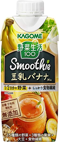 11位　カゴメ 野菜生活100 Smoothie(スムージー) 豆乳バナナミックス 330ml×12本 