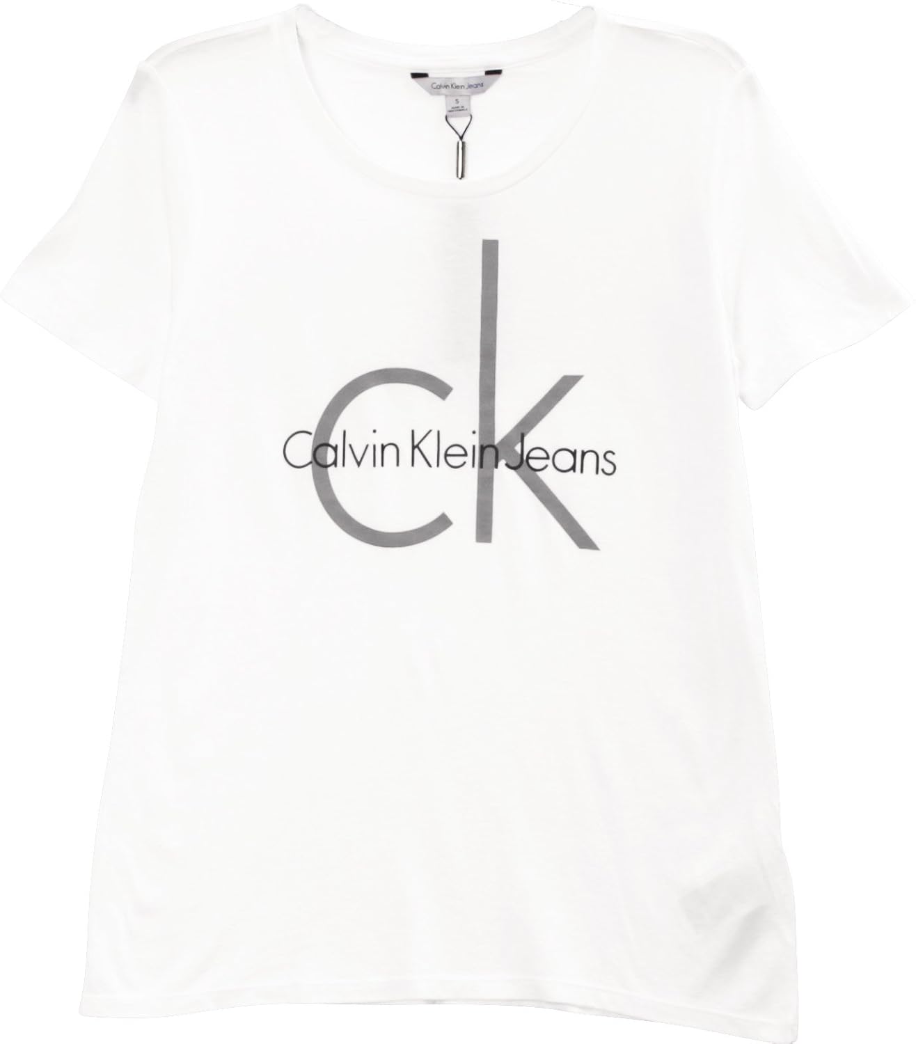 CalvinKlein Tシャツ レディース クルーネック 半袖 CKロゴ