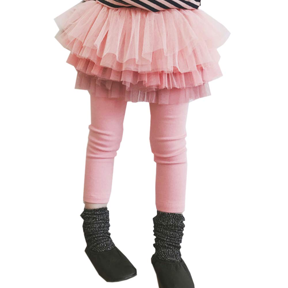15位：YW 　女の子 スカート 子供用 レギンス付き3段チュチュスカート
