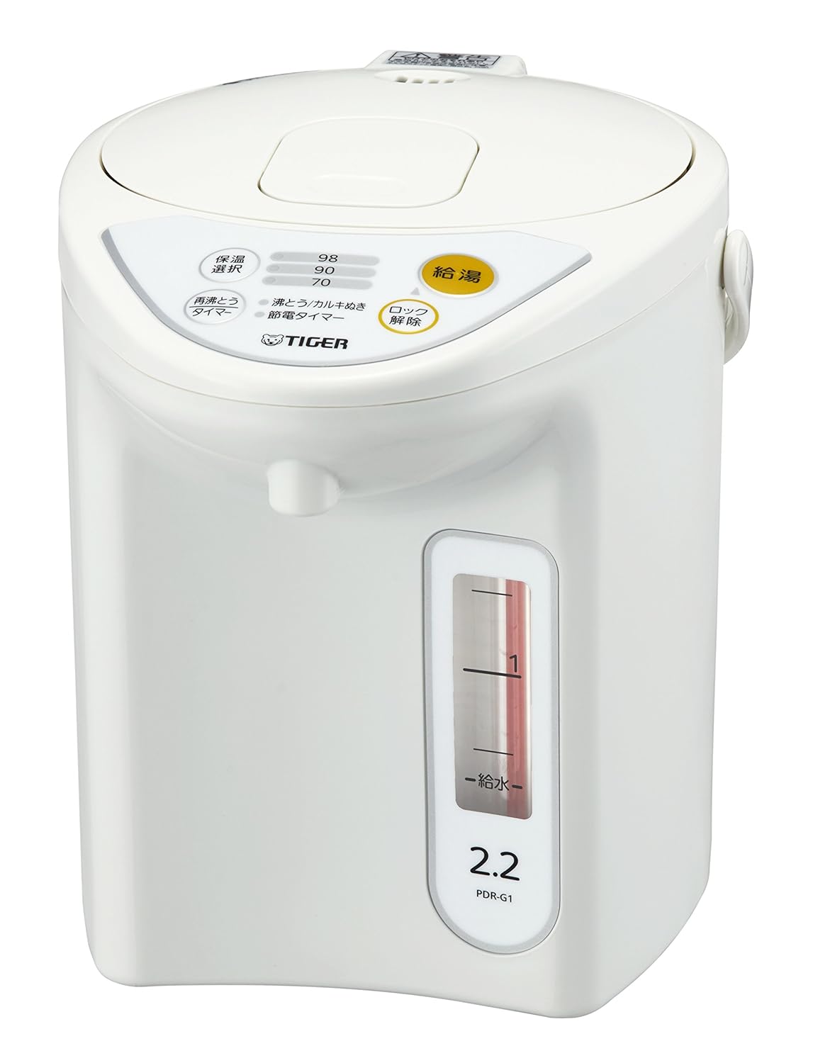 2位：タイガー 魔法瓶 マイコン 電気 ポット 2.2L ホワイト PDR-G221-W Tiger